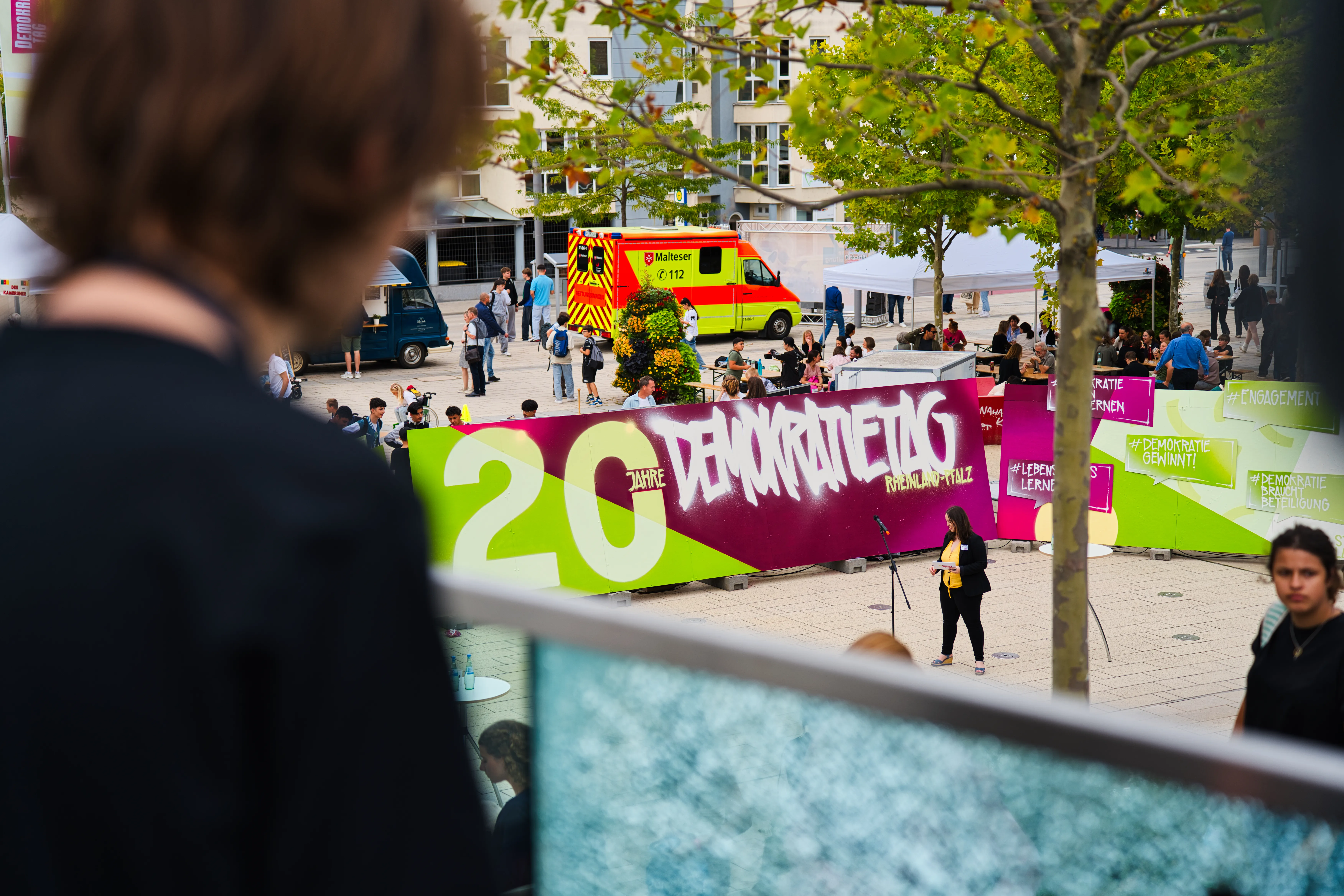 Blick auf die Bühnenfläche